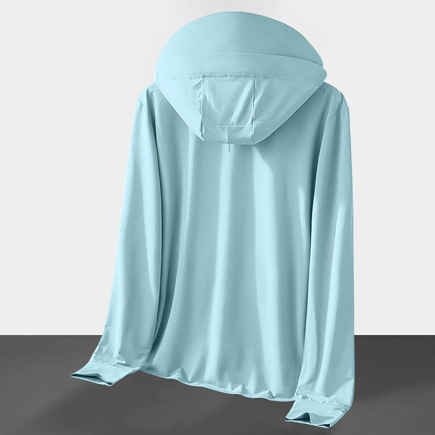 Long Sleeve Sun Protection Hooded Shirt for Women Cooling Plus Size T-Shirts Rash Guard Hiking Jacket with Face Mask