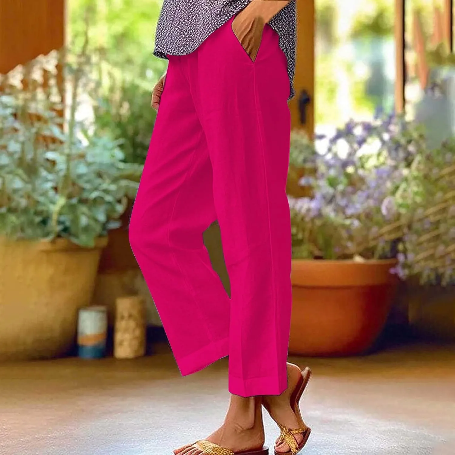 Lounge Pants Women And Winter Long Sleeve Pajama Pants Home Suit Can Be Worn Women Pleated High Waisted Wide Leg