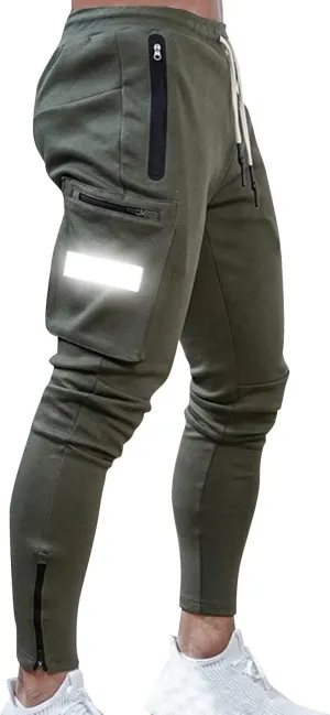 Male Versatile All Season Cargo Pants Multi Pocket Zip Button Hem Solid Color Outdoor Trousers Sport Pants