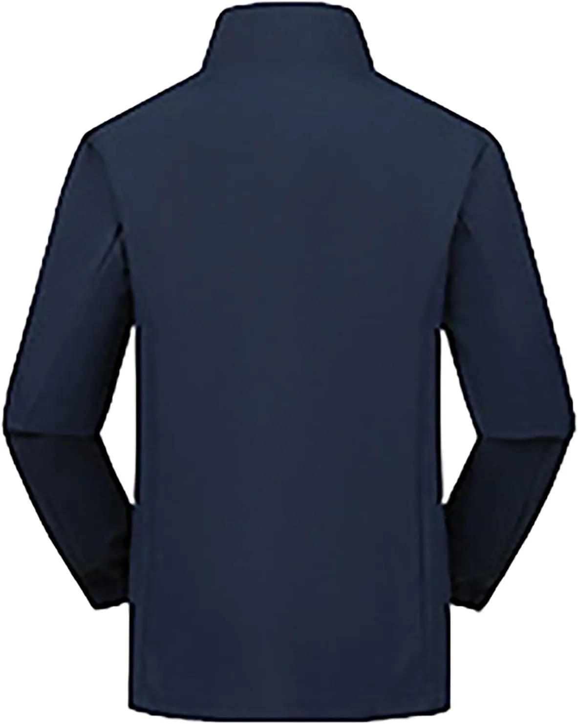 Men Lightweight Softshell Jacket Oversize Zip Up Stand Collar Waterproof Windbreaker Travel Hiking Winter Warm Coat