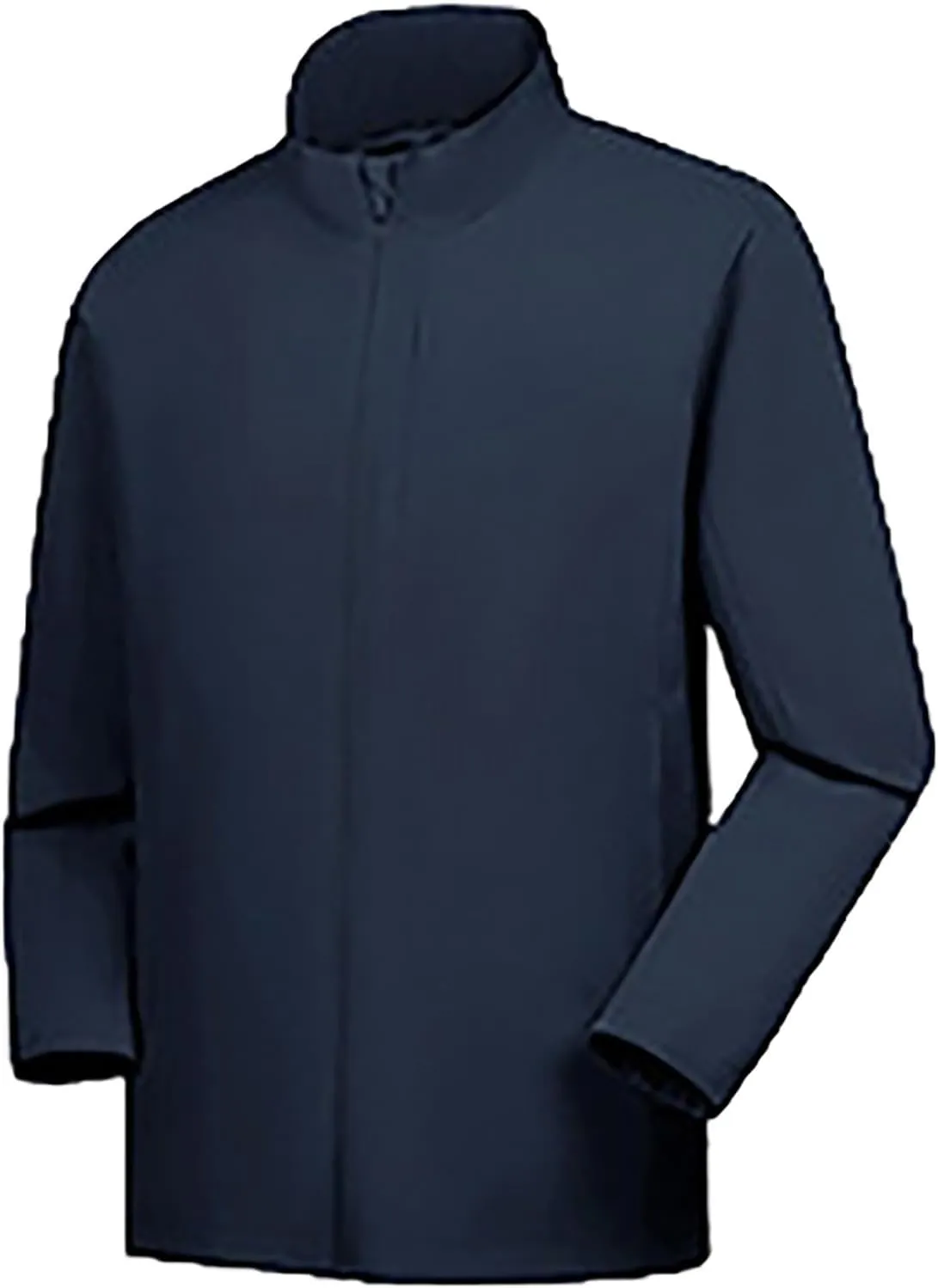 Men Lightweight Softshell Jacket Oversize Zip Up Stand Collar Waterproof Windbreaker Travel Hiking Winter Warm Coat