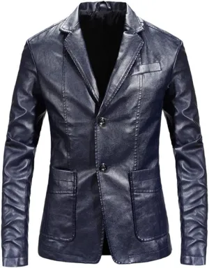 Men Motor & Biker Leather Jacket, Mens Bomber Jacket, Soft PU Leather Coat
