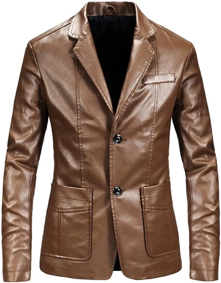 Men Motor & Biker Leather Jacket, Mens Bomber Jacket, Soft PU Leather Coat