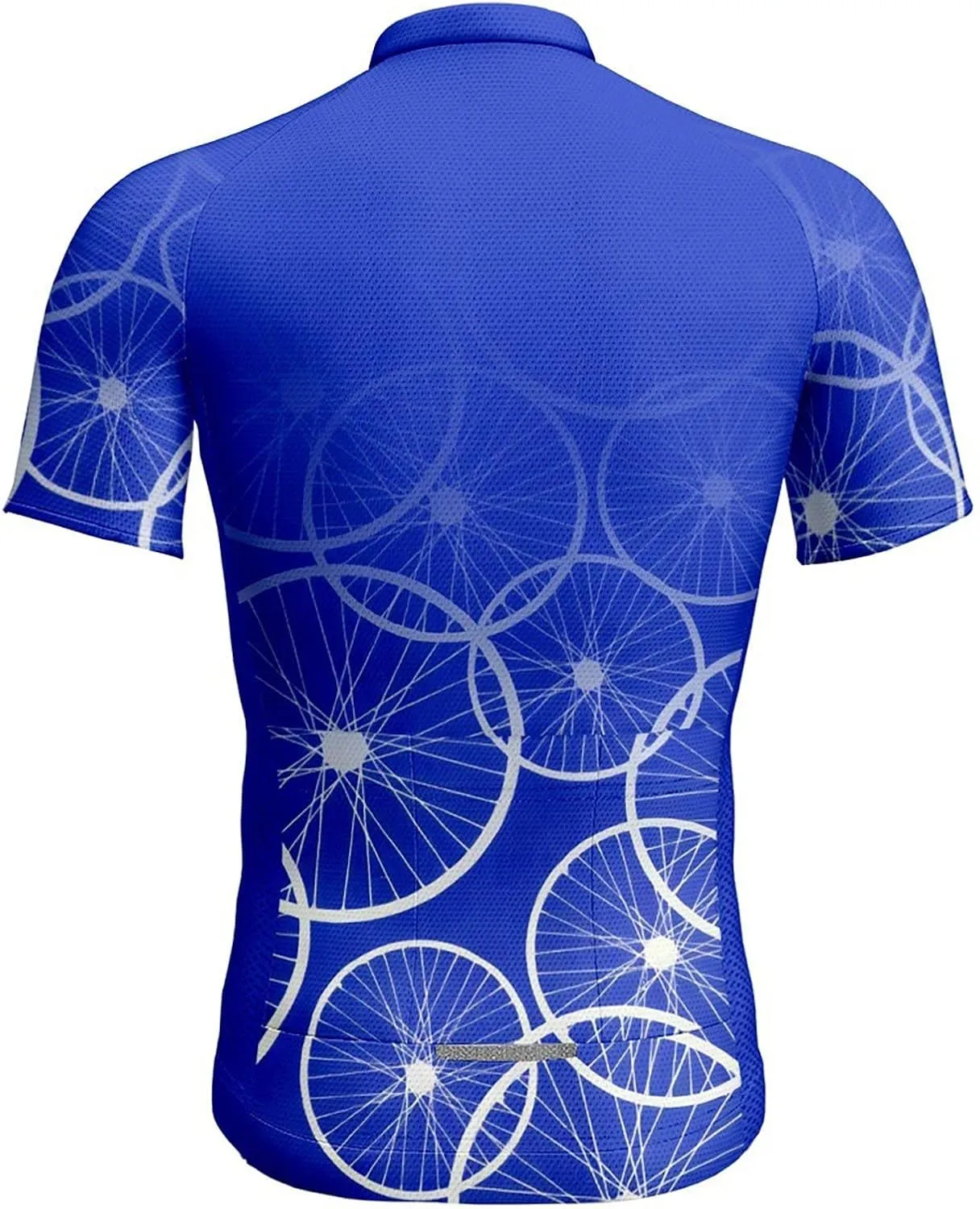 Men's Cycling Jerseys Tops Biking Shirts Short Sleeve Bike Clothing Full Zipper Bicycle Jacket with Pockets