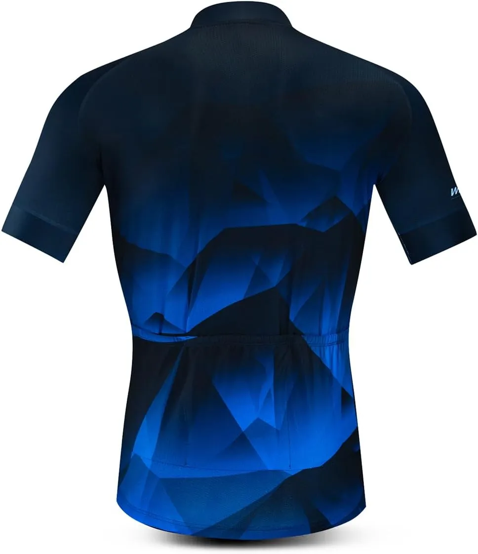 Men's Cycling Jerseys Wolf Print Bicycle Shirts Summer Road Bike Clothes Quick Dry Breathable