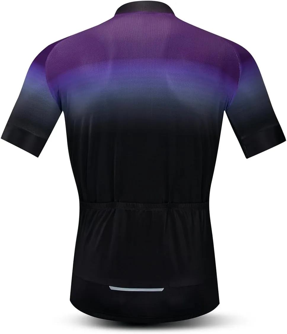 Men's Cycling Jerseys Wolf Print Bicycle Shirts Summer Road Bike Clothes Quick Dry Breathable