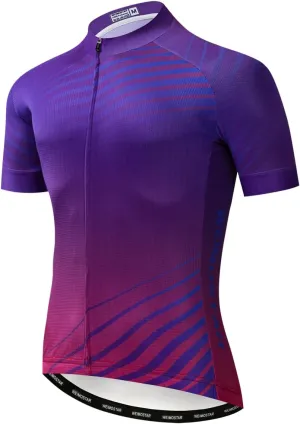 Men's Cycling Jerseys Wolf Print Bicycle Shirts Summer Road Bike Clothes Quick Dry Breathable