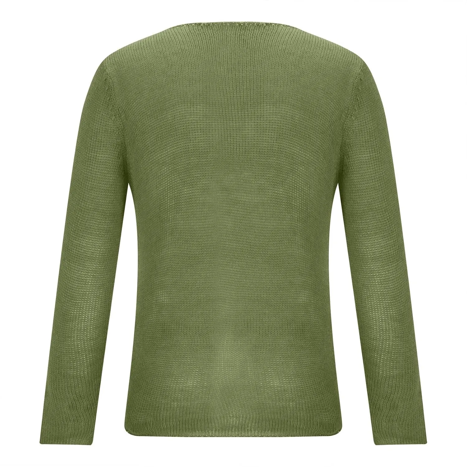 Men's Deep V Neck Sweaters Long Sleeve Lightweight Knitted Pullover Sweater Casual Loose Jumper Tops Spring Fall Streetwear