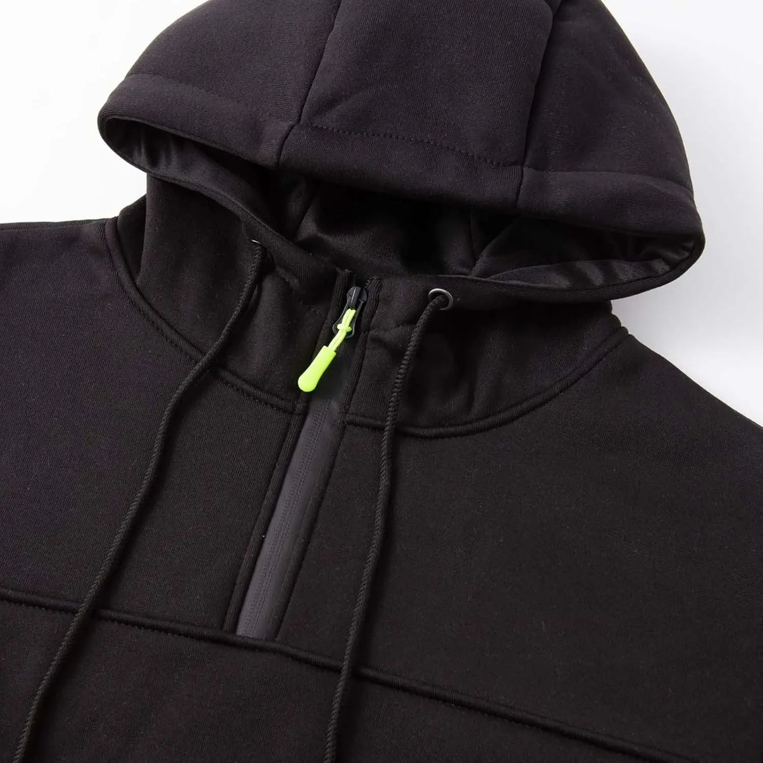 Mens Hoodies Pullover 2024 Fall Hooded Sweatshirt Quarter Zipper Drawstring Hoodie Outdoor Casual Half Zip Sweatshirts
