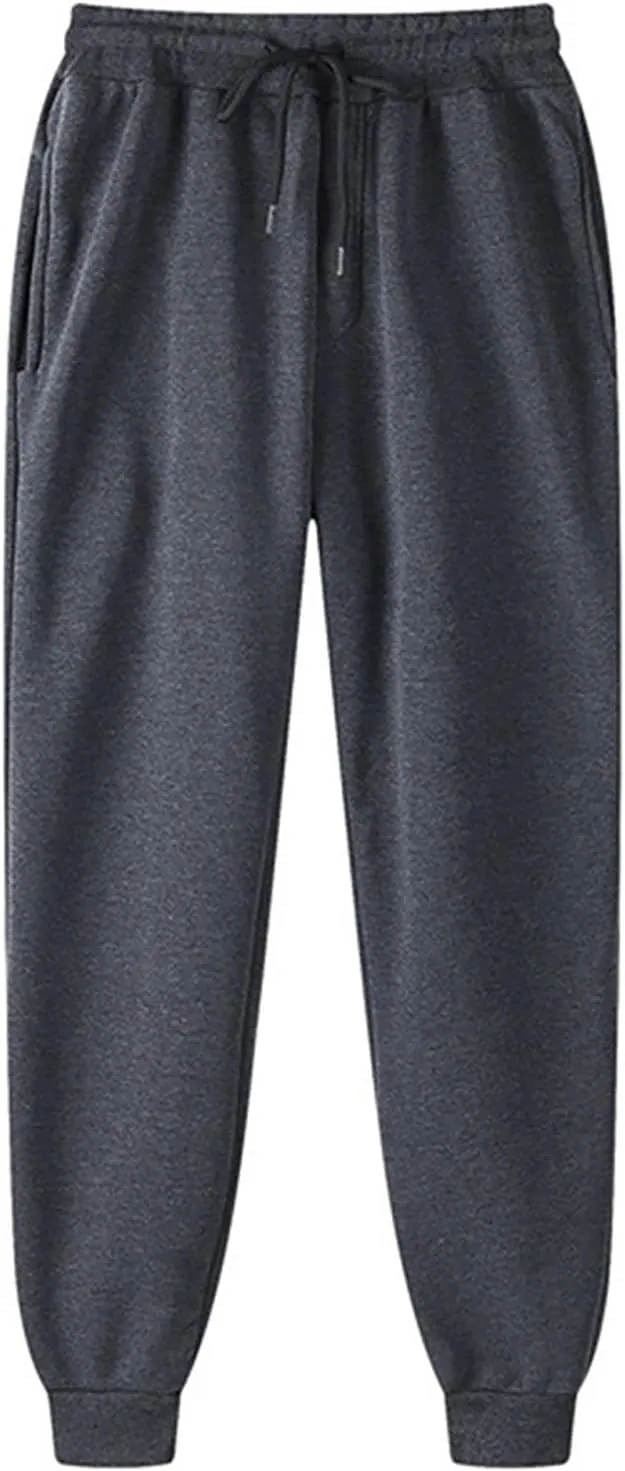 Men's Jogging Tracksuit 2 Piece Outfits Plus Size Casual Athletic Sweatshirt Sweatpants Sets Plain Running Hoodie Set