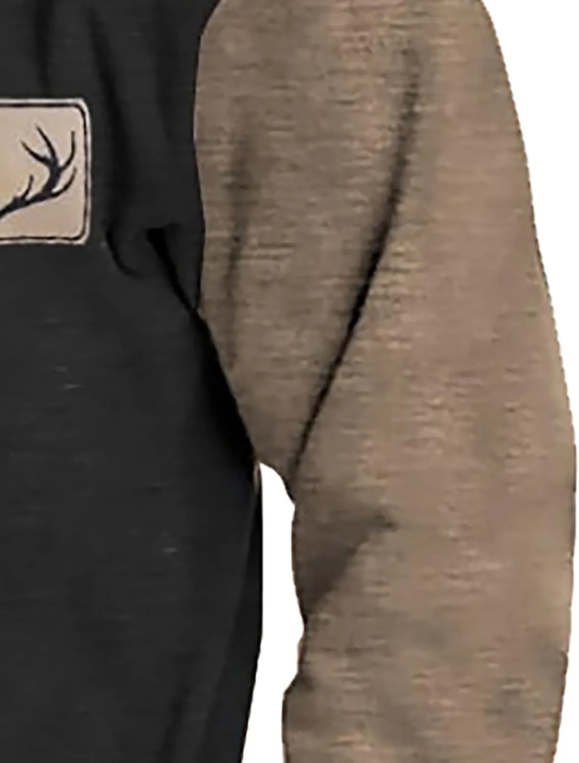 Mens Print Sweatshirts Elbow Patches Quarter Button Stand Collar Pullover Long Sleeve Casual Fall No Hood Sweaters