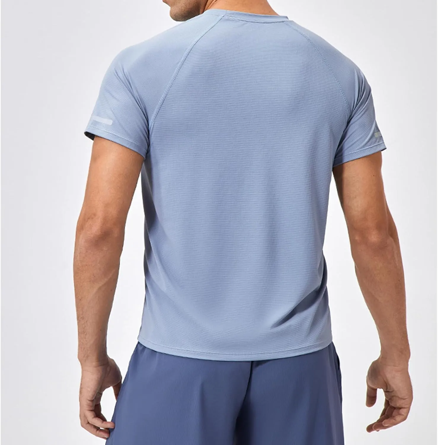 Mens Short Sleeve Athletic Shirts Sun Uv Protection Rash Guard Shirts Lightweight Quick Dry Gym Tee Shirt for Men