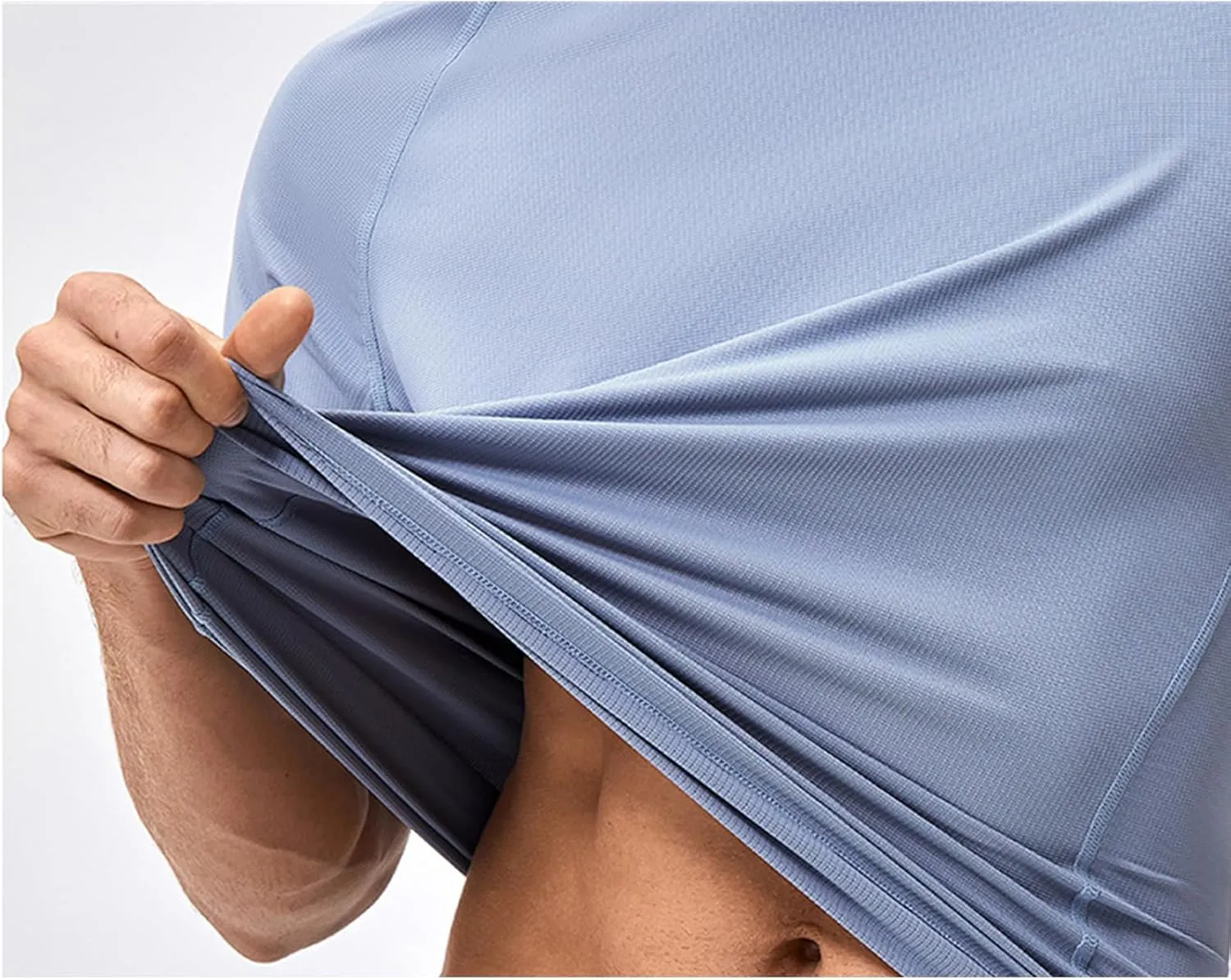 Mens Short Sleeve Athletic Shirts Sun Uv Protection Rash Guard Shirts Lightweight Quick Dry Gym Tee Shirt for Men