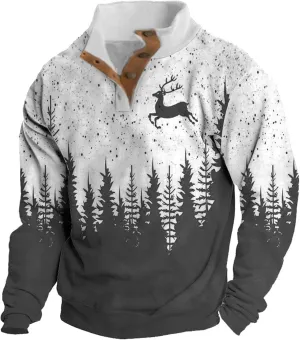Mens Sweatshirt Stand Collar Corduroy Polo Zipper Long Sleeve Sweatshirt Stand Collar Pullover 2024 Sweaters Men's