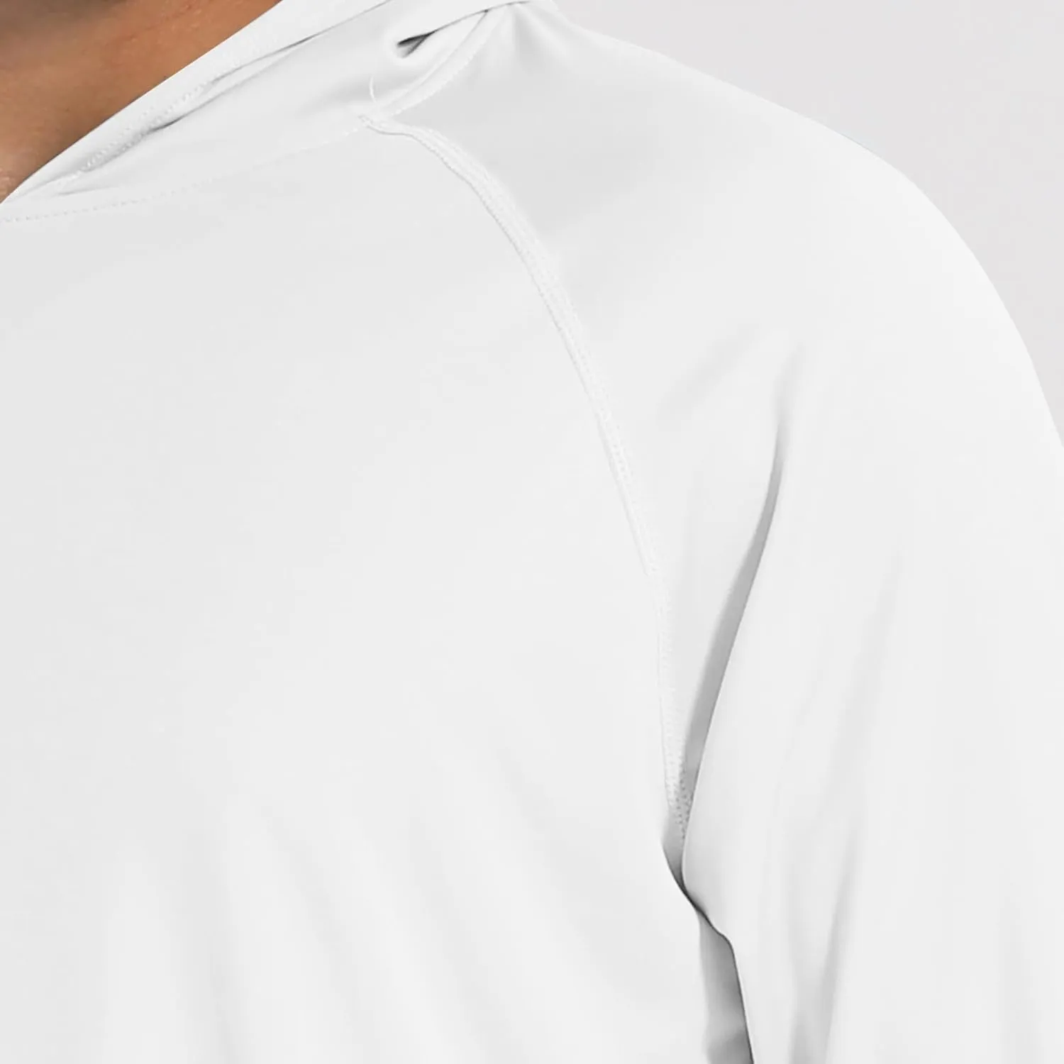 Men's UPF 50  Sun Protection Hoodie Long Sleeve SPF Fishing Hiking Running Rash Guard Shirts Quick Dry Lightweight