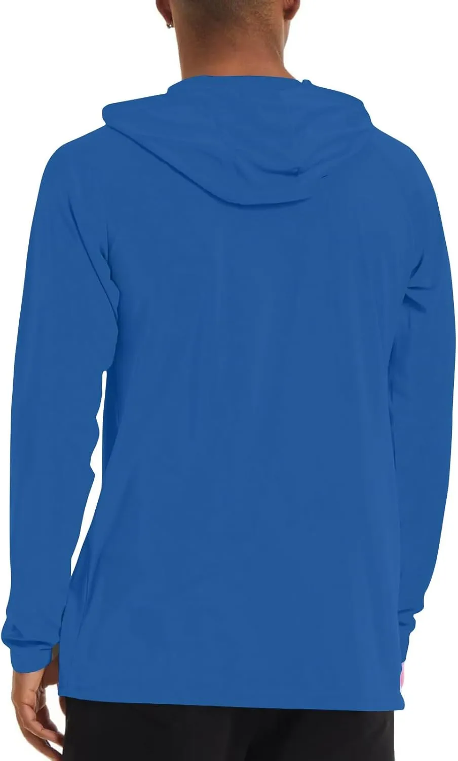 Men's UPF 50  Sun Protection Hoodie Long Sleeve SPF Fishing Hiking Running Rash Guard Shirts Quick Dry Lightweight