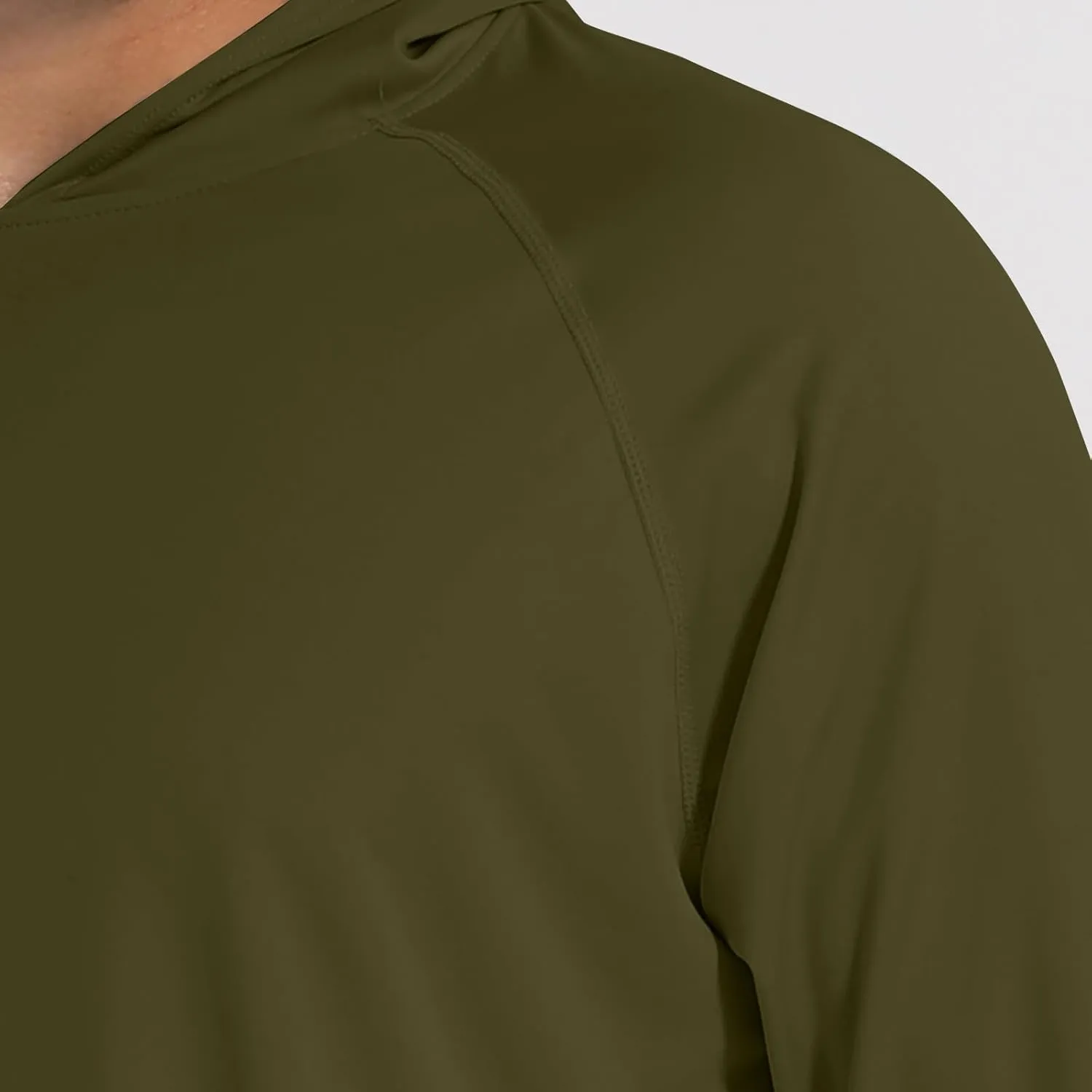 Men's UPF 50  Sun Protection Hoodie Long Sleeve SPF Fishing Hiking Running Rash Guard Shirts Quick Dry Lightweight
