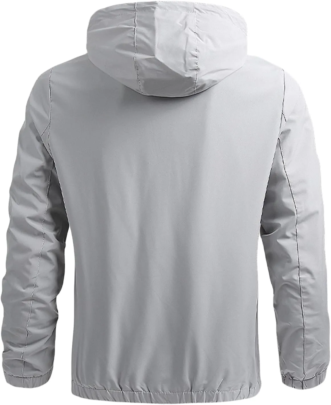 Mens Windproof Jackets Lightweight Waterproof Coats Long Sleeve Raincoats Hooded Casual Windbreaker Fall Hoodies
