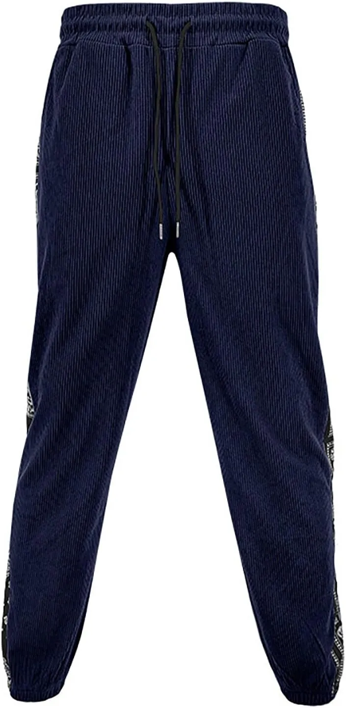 Mens Winter Fleece Sherpa Sweatpants Drawstring Thermal Athletic Pants Fashion Casual Trousers with Pockets