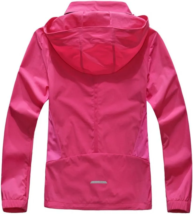 Outdoor Jacket Waterproof Windbreaker Hooded Active Windproof Sportswear Jackets Lightweight Rain Coat