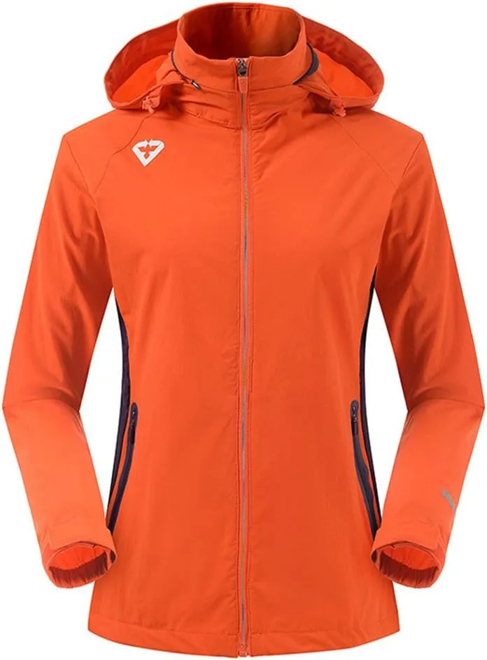 Outdoor Jacket Waterproof Windbreaker Hooded Active Windproof Sportswear Jackets Lightweight Rain Coat