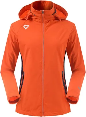 Outdoor Jacket Waterproof Windbreaker Hooded Active Windproof Sportswear Jackets Lightweight Rain Coat