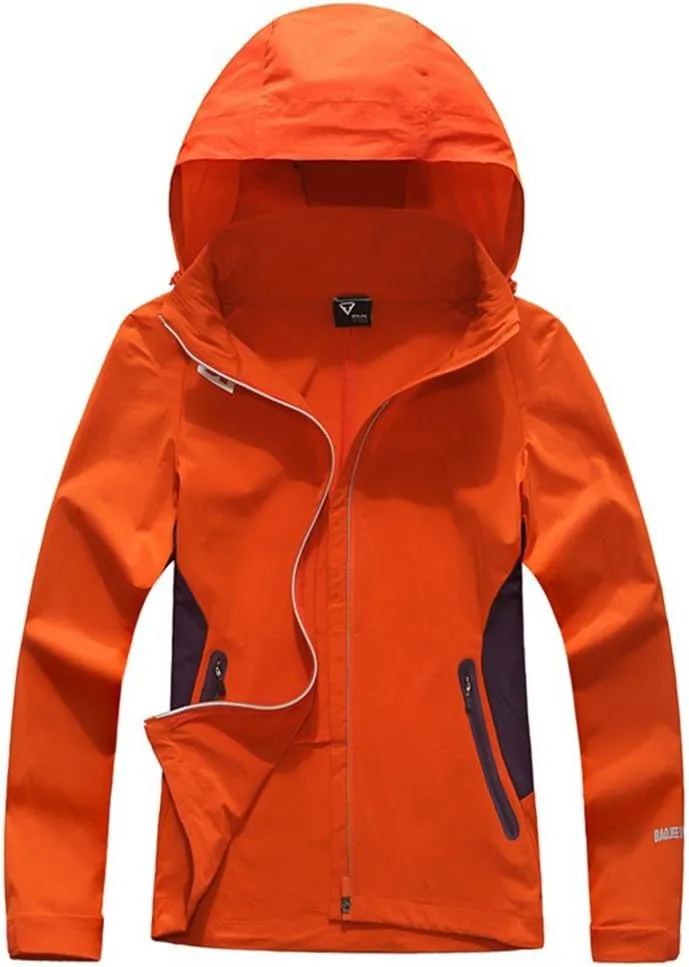 Outdoor Jacket Waterproof Windbreaker Hooded Active Windproof Sportswear Jackets Lightweight Rain Coat