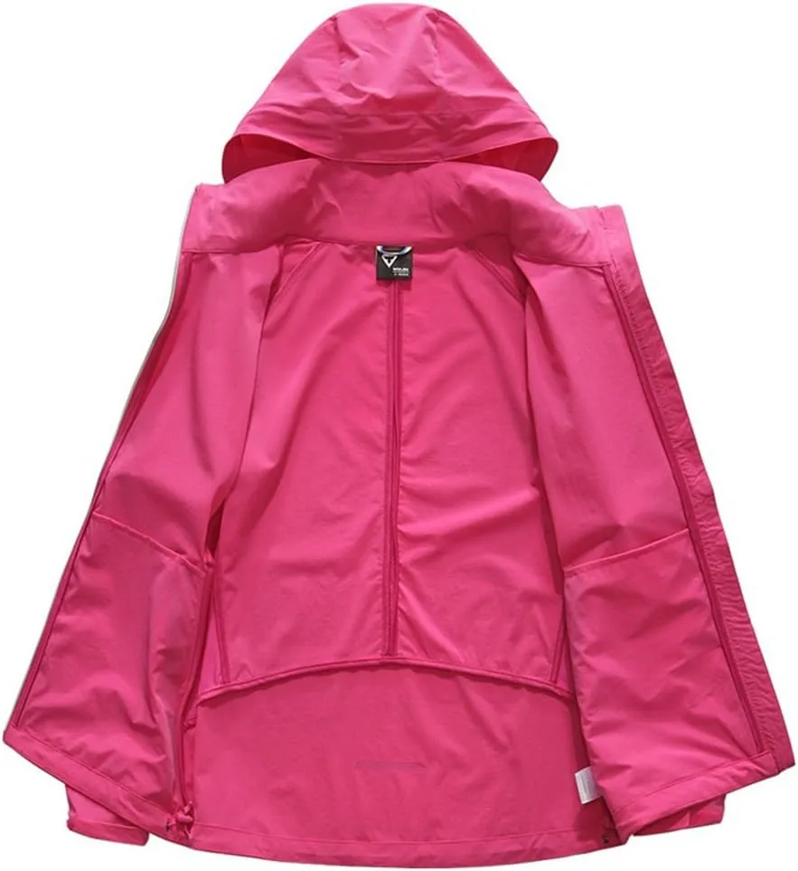 Outdoor Jacket Waterproof Windbreaker Hooded Active Windproof Sportswear Jackets Lightweight Rain Coat