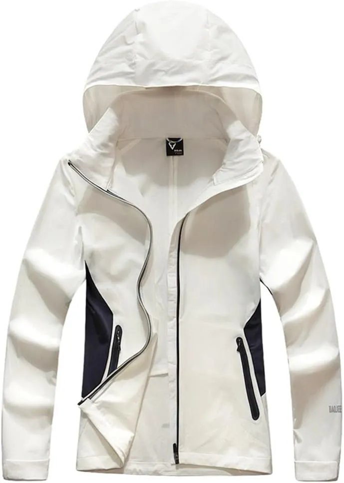 Outdoor Jacket Waterproof Windbreaker Hooded Active Windproof Sportswear Jackets Lightweight Rain Coat