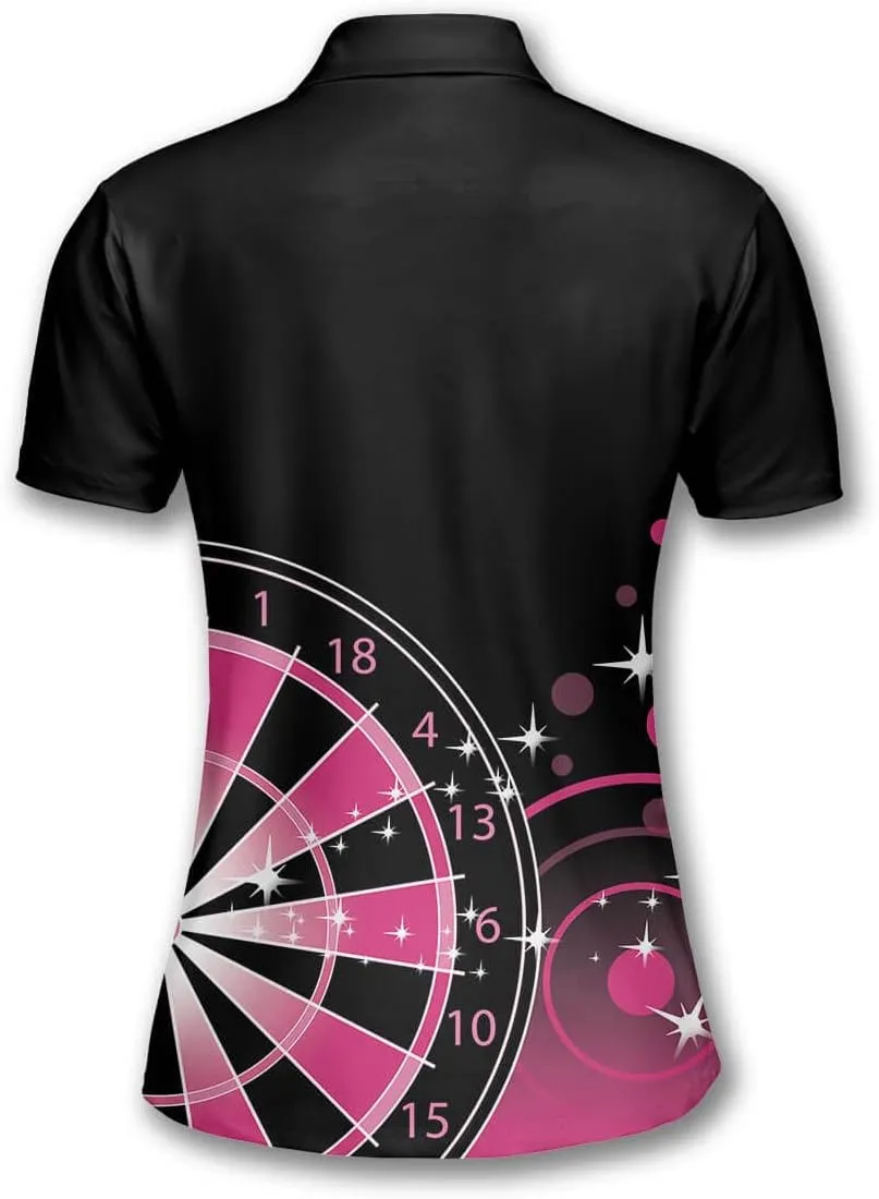PRIMESTY Custom Darts Shirts for Women- Short-Sleeve Darts Shirts for Girls- Personalized Darts Jerseys