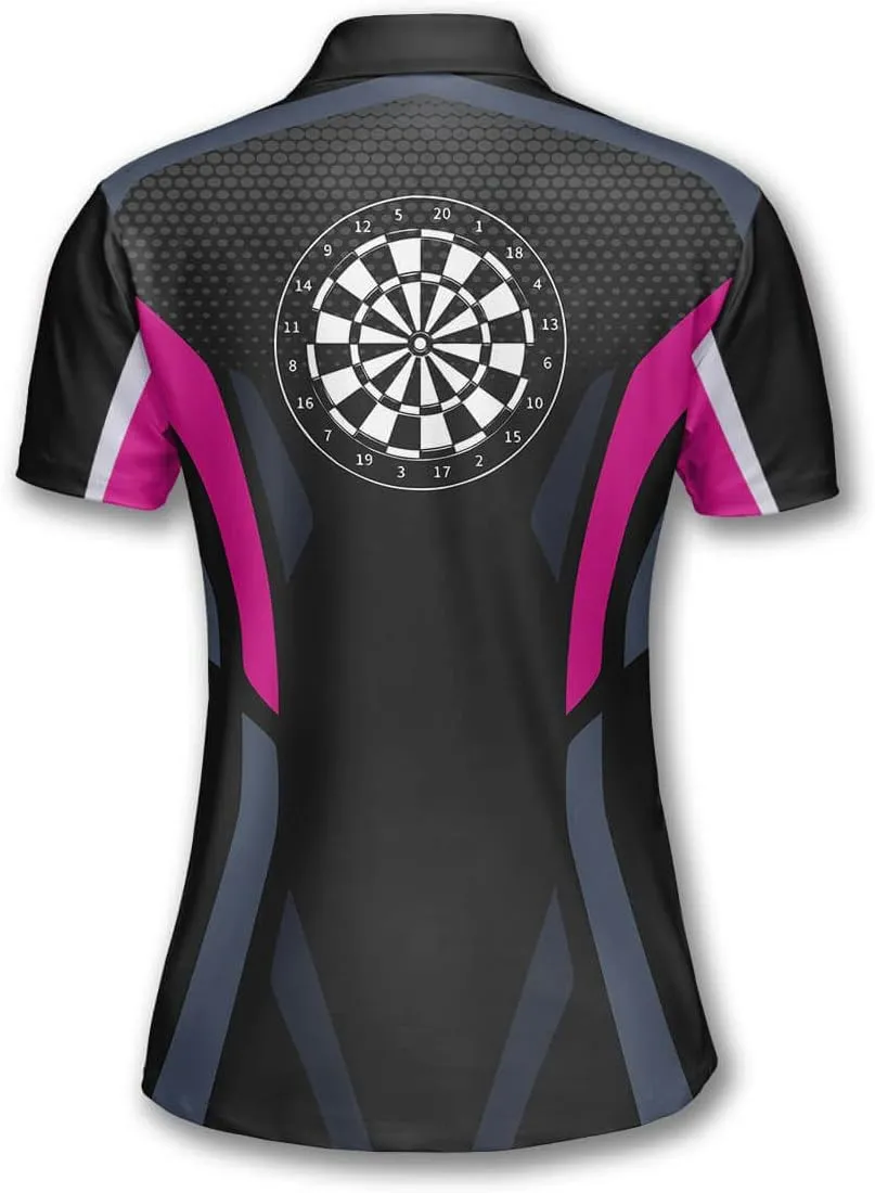 PRIMESTY Custom Darts Shirts for Women- Short-Sleeve Darts Shirts for Girls- Personalized Darts Jerseys