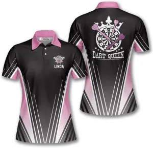 PRIMESTY Custom Darts Shirts for Women- Short-Sleeve Darts Shirts for Girls- Personalized Darts Jerseys