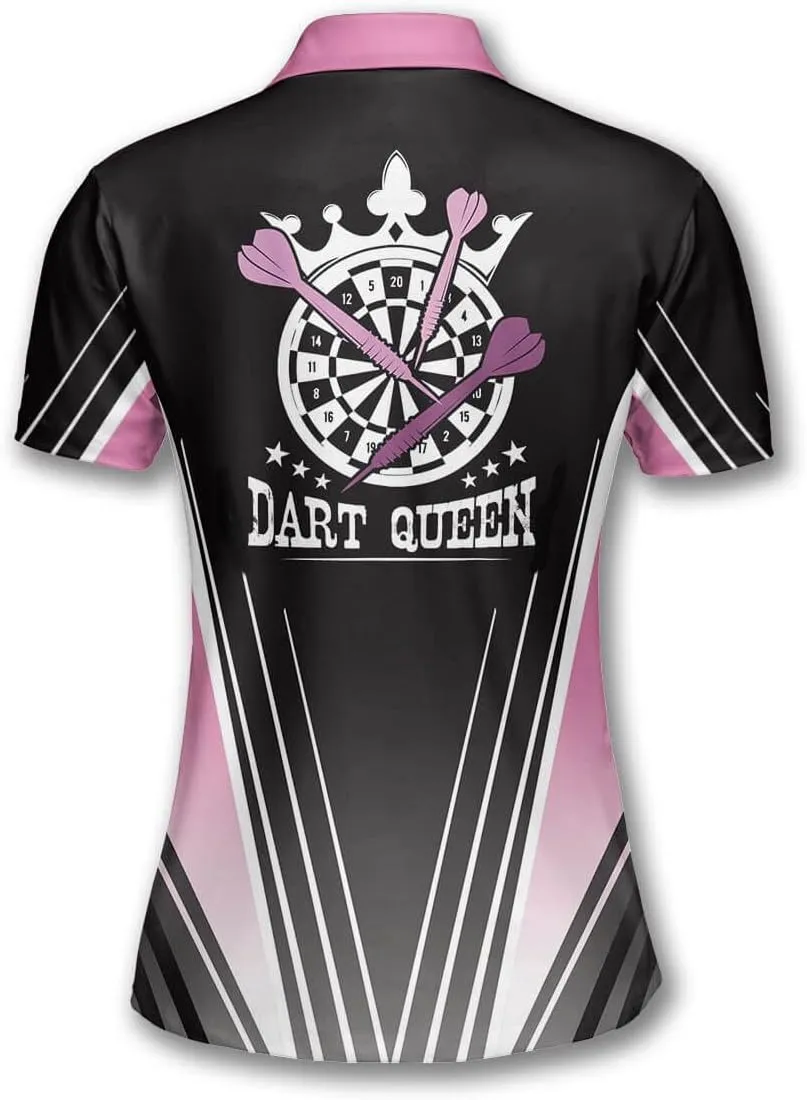 PRIMESTY Custom Darts Shirts for Women- Short-Sleeve Darts Shirts for Girls- Personalized Darts Jerseys