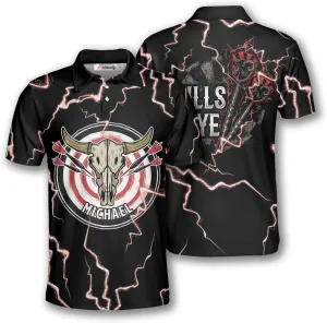 PRIMESTY Personalized Darts Shirts for Men, Custom Dart Jerseys for Teams, Darts Polo Shirts, Size S-5XL