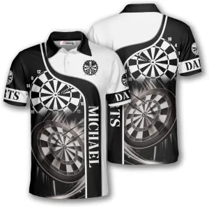 PRIMESTY Personalized Darts Shirts for Men, Custom Dart Jerseys for Teams, Darts Polo Shirts, Size S-5XL