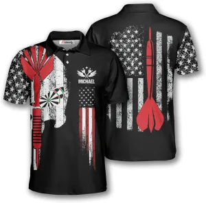 PRIMESTY Personalized Darts Shirts for Men, Custom Dart Jerseys for Teams, Darts Polo Shirts, Size S-5XL