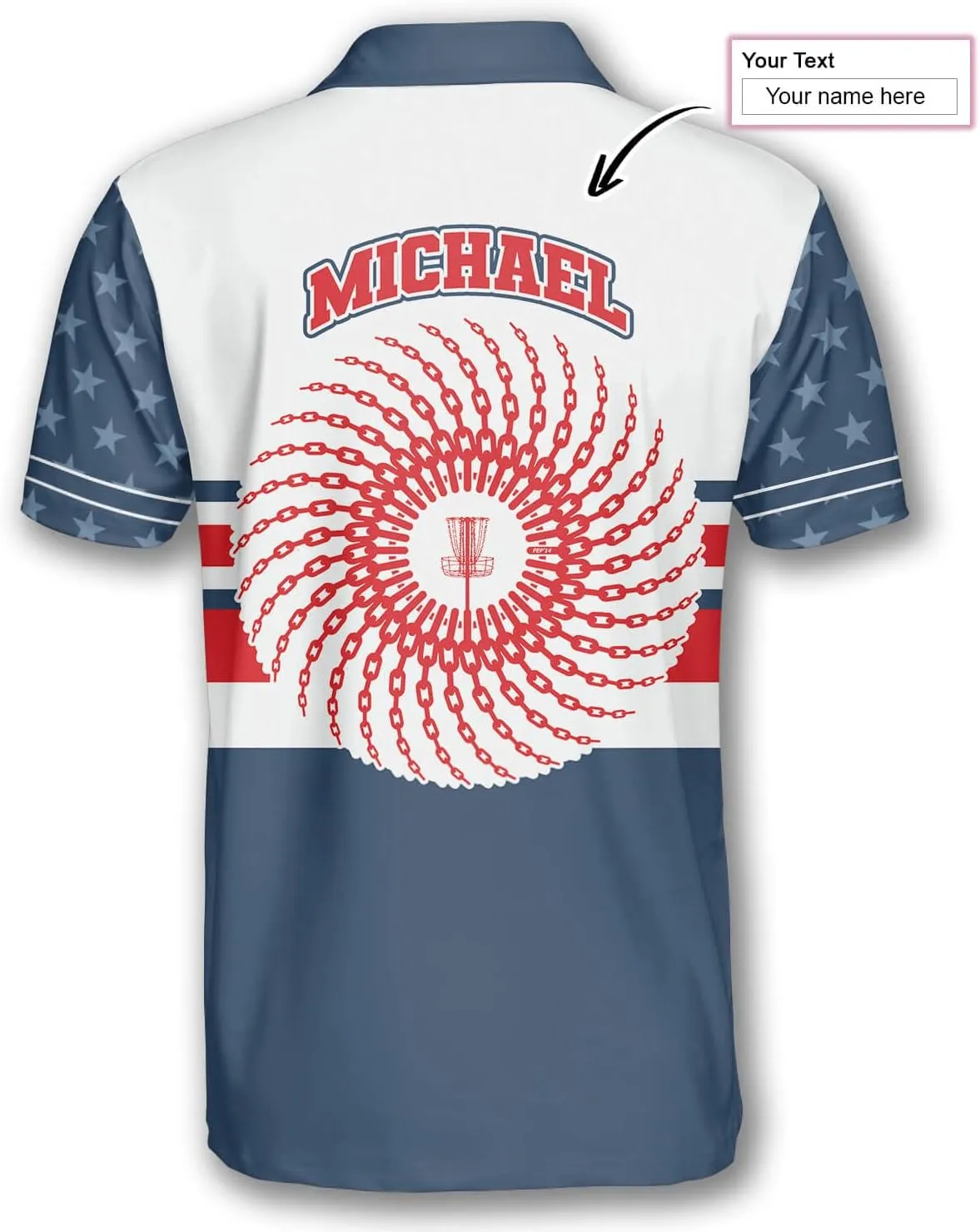 PRIMESTY Personalized Disc Golf Shirts for Men- Custom Disc Golf Jerseys for Teams- Disc Golf Shirts Men's Polo