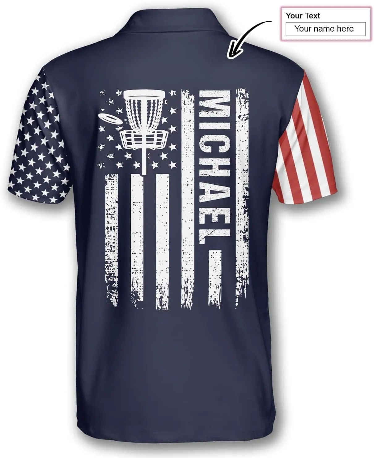 PRIMESTY Personalized Disc Golf Shirts for Men- Custom Disc Golf Jerseys for Teams- Disc Golf Shirts Men's Polo