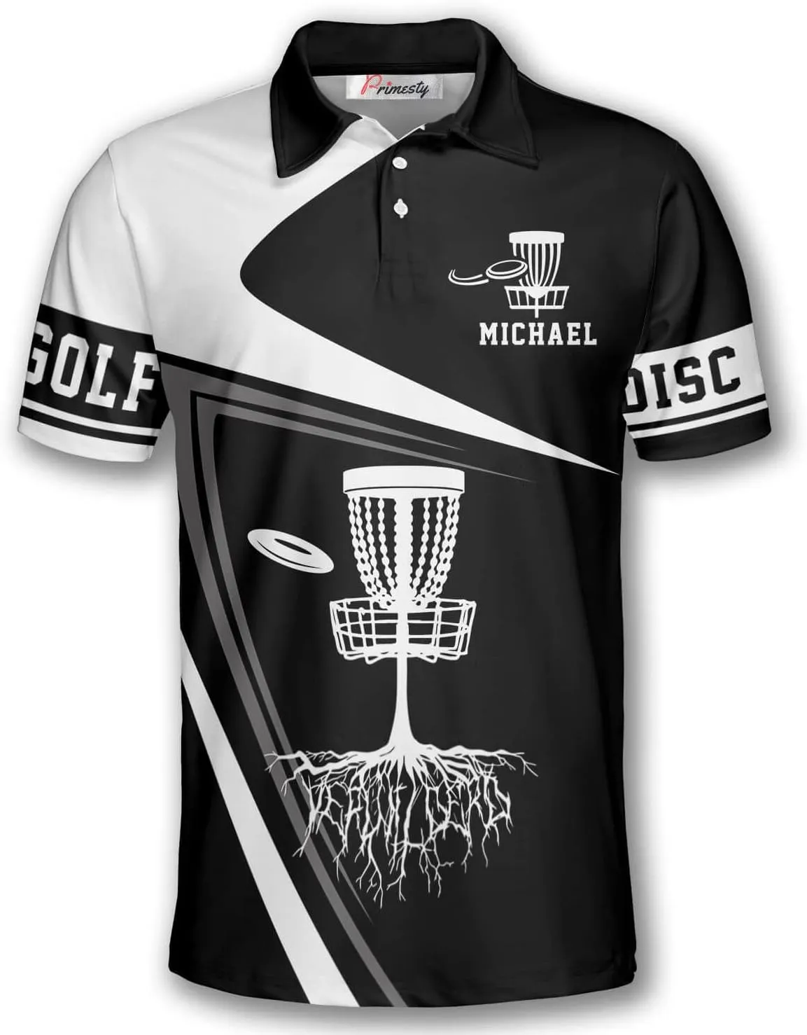 PRIMESTY Personalized Disc Golf Shirts for Men- Custom Disc Golf Jerseys for Teams- Disc Golf Shirts Men's Polo
