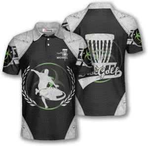 PRIMESTY Personalized Disc Golf Shirts for Men- Custom Disc Golf Jerseys for Teams- Disc Golf Shirts Men's Polo