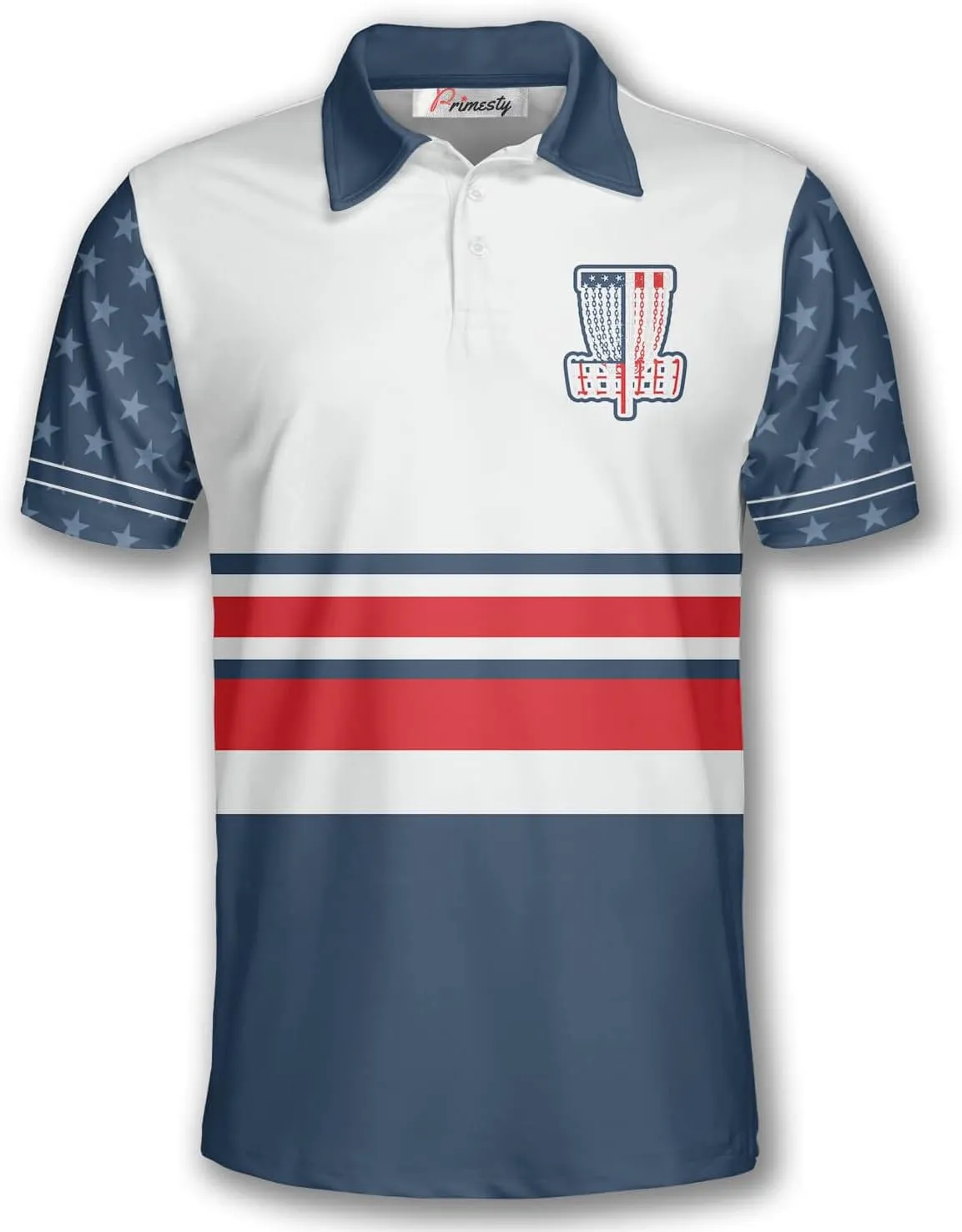 PRIMESTY Personalized Disc Golf Shirts for Men- Custom Disc Golf Jerseys for Teams- Disc Golf Shirts Men's Polo