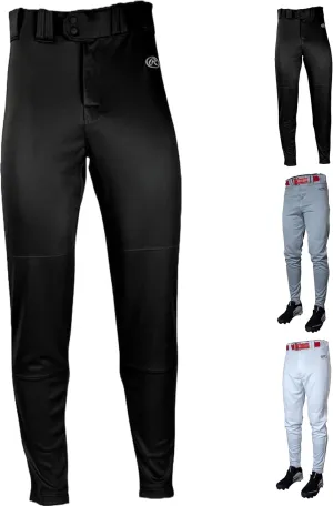 Rawlings Men's Launch Series Baseball Pants | Tapered Jogger Fit | Adult Sizes | Solid | Multiple Colors