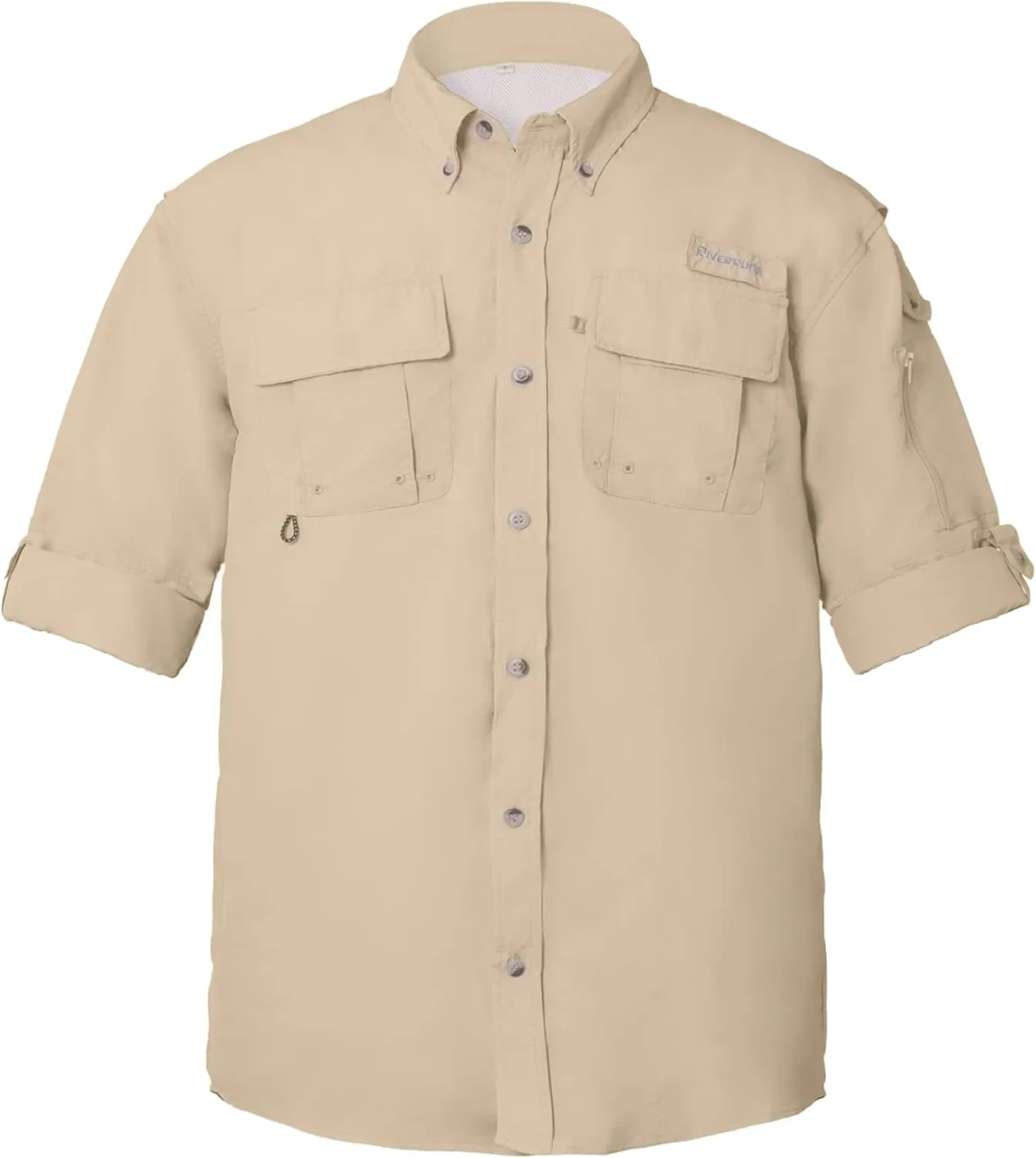 Riverruns UPF 50  Men's Fishing Shirts Long Sleeve UV Protection Shirts Water-Repellent for Hiking, Fishing, Camping