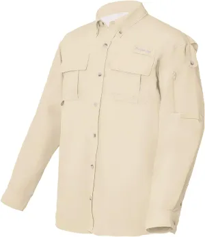 Riverruns UPF 50  Men's Fishing Shirts Long Sleeve UV Protection Shirts Water-Repellent for Hiking, Fishing, Camping