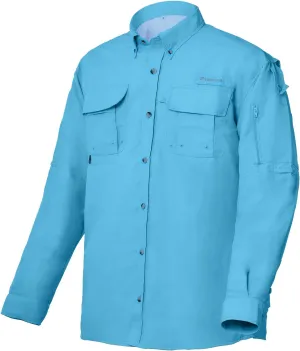 Riverruns UPF 50  Men's Fishing Shirts Long Sleeve UV Protection Shirts Water-Repellent for Hiking, Fishing, Camping