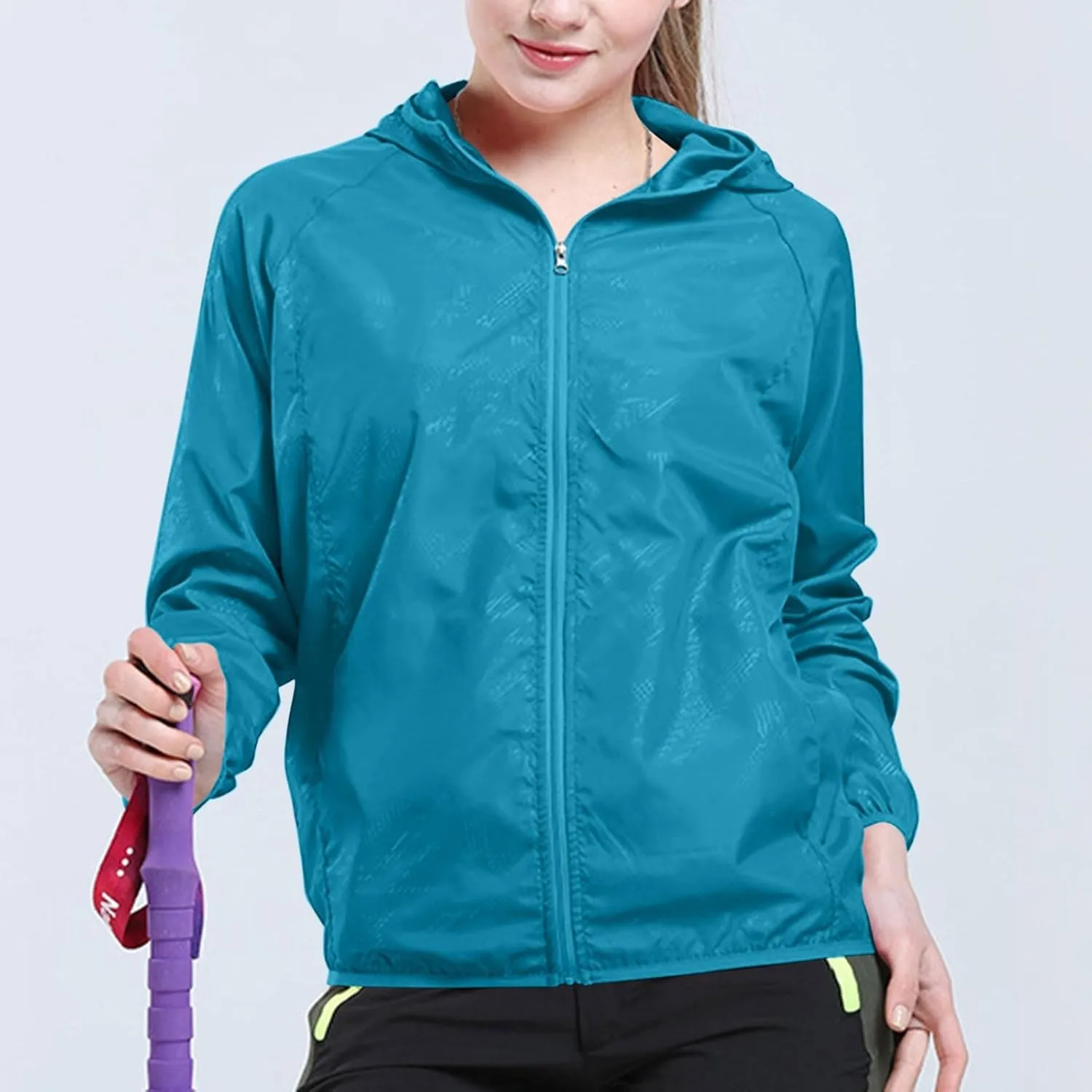 Sun Protection Hoodie SPF Jacket Women & Men Lightweight Full Zip Up Summer UV UPF50  Jackets Family Matching Clothes