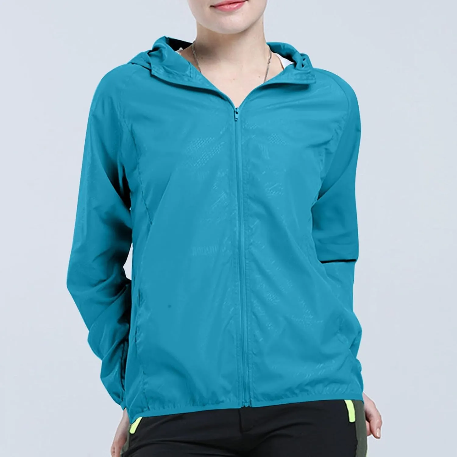 Sun Protection Hoodie SPF Jacket Women & Men Lightweight Full Zip Up Summer UV UPF50  Jackets Family Matching Clothes