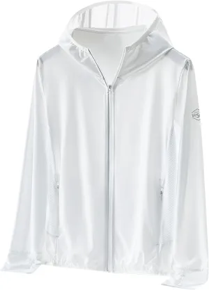 Sun Protection Jacket For Women UPF 50  Full Zip Long Sleeve Uv Hoodie Sun Shirts Outdoor Athletic Jackets W/Pockets