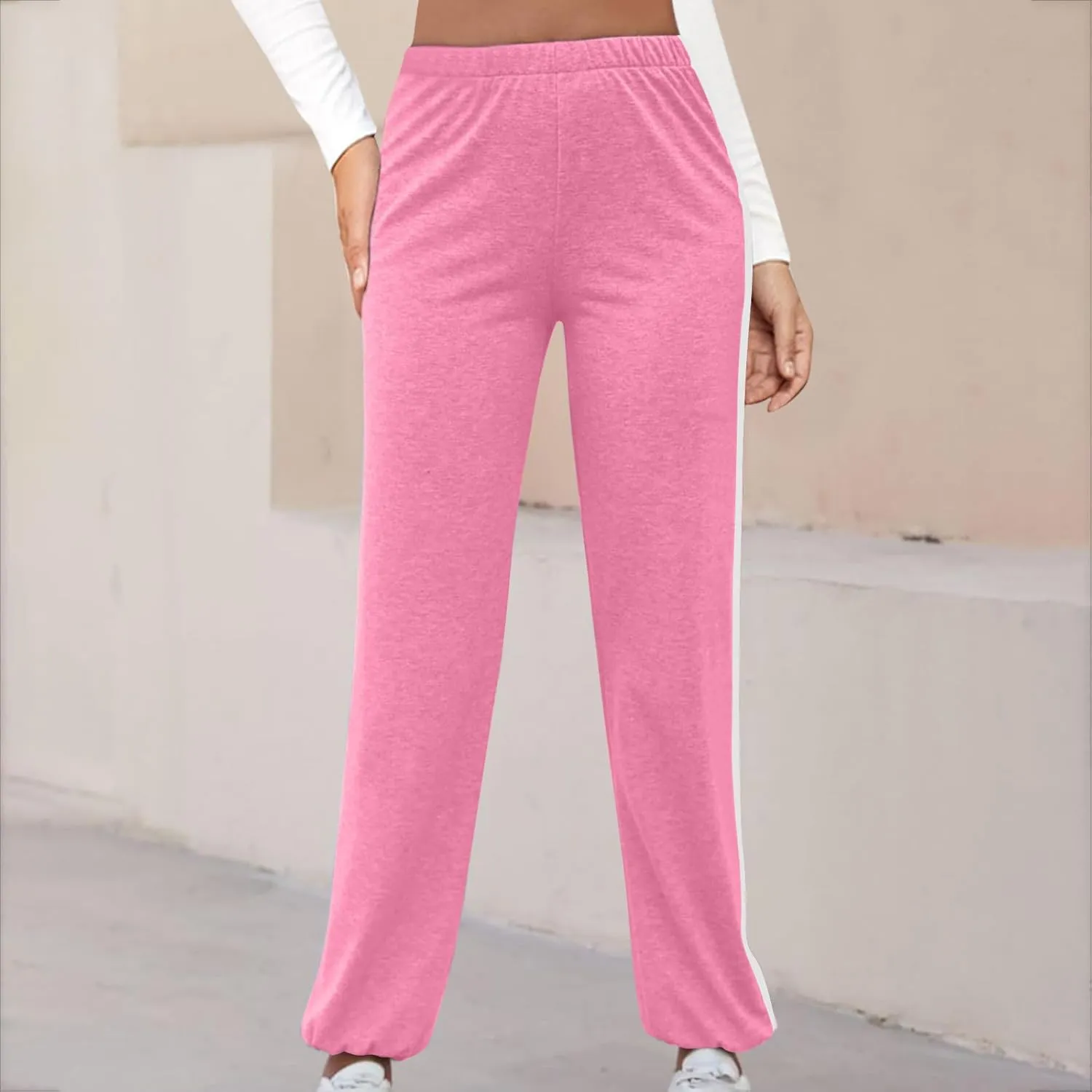 TANGNADE Womens Yoga Sweatpants Wide Leg Lounge Pajamas Pants Workout Comfy Joggers Sweatpants Pants Pockets