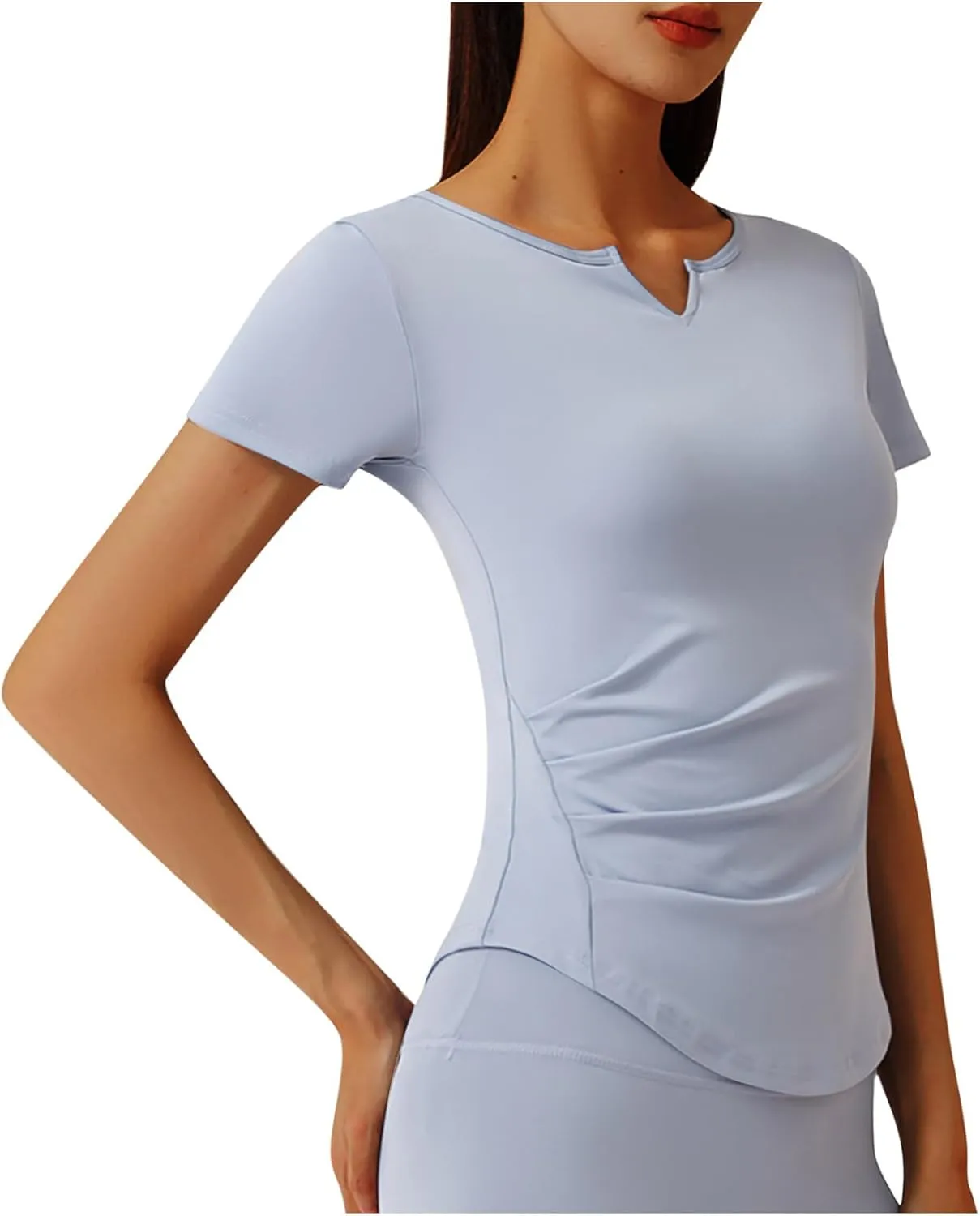UV Protection Shirts for Women Quick Dry Rash Guard Running Shirts Moisture Wicking Short Sleeve Workout Hiking Tops